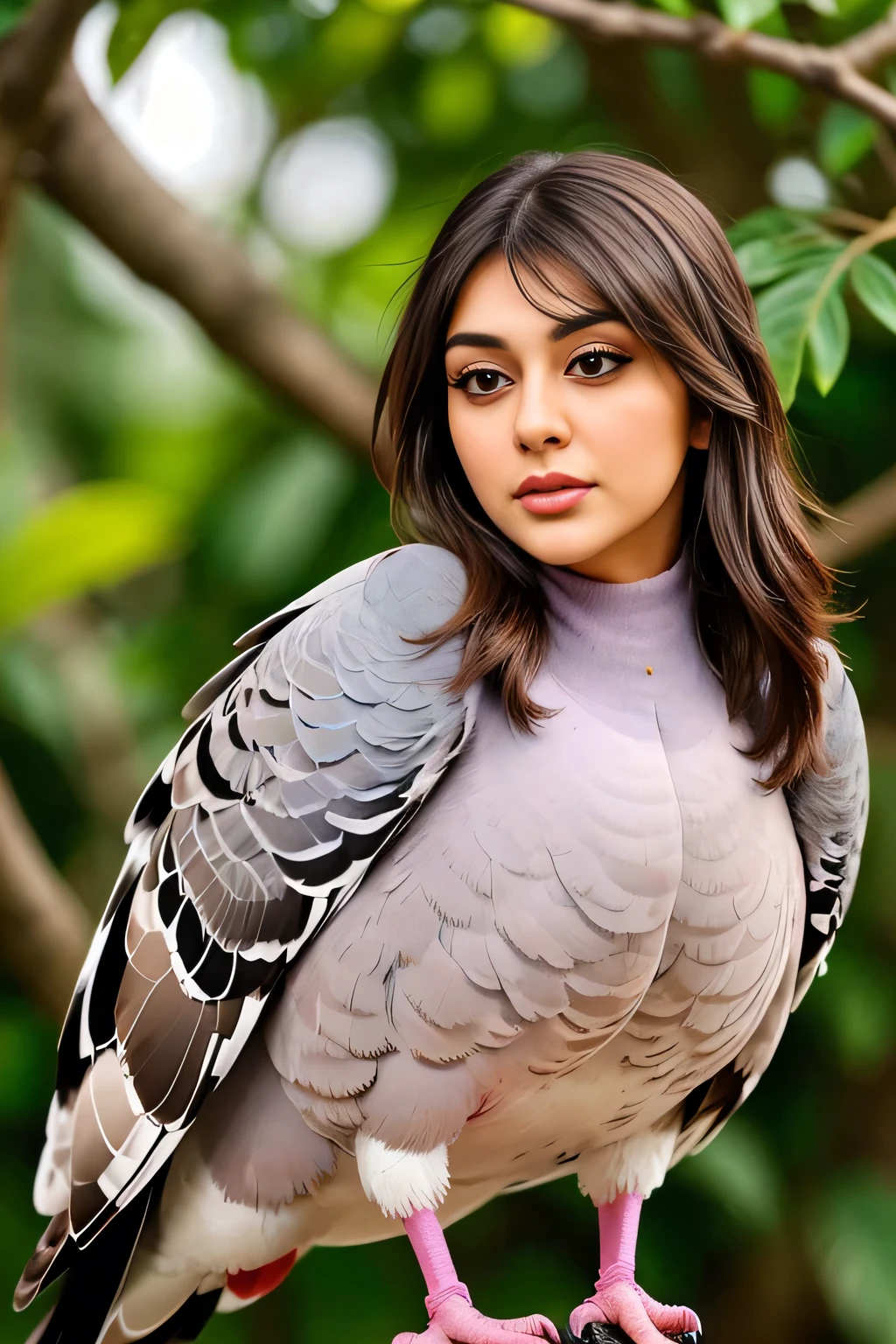 Hansika Motwani is a pigeon, real bird, real pigeon.