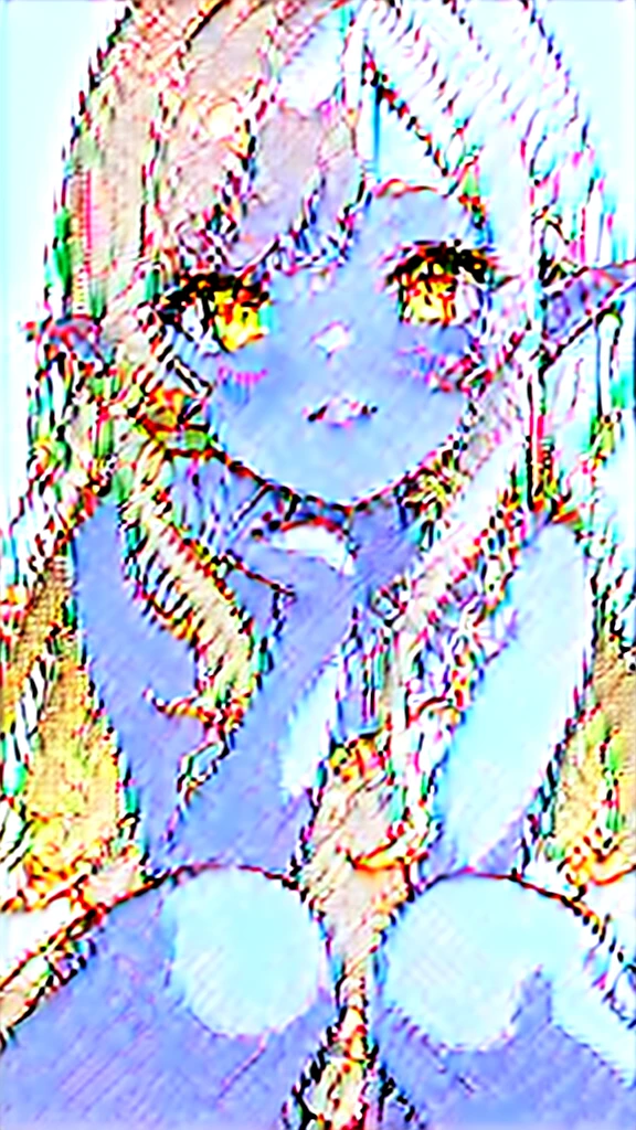 ((Highest quality)), ((masterpiece)), (detailed), One girl, The background is nature、The weather was sunny.、Silver hair straight long hair、Half Up、Parallel thin eyebrows、Double droopy eyes、Thin lips、Small nose、Blue Eyes、Long eyelashes、Delicate appearance、Illustration seen from the front、A big smile with an open mouth、White dress、Fantastic illustrations、Highlights are 7 colors、The light is on my face、Illustration of eyes matching the viewer、Elf、For delivery、Character portrait、whole body、Illustration of toes、