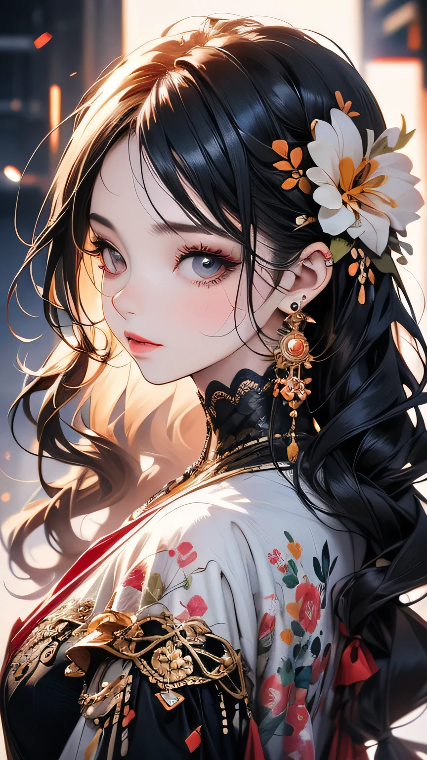Close-up of a woman with long hair and dress, Artjam and Athi Gairan, Beautiful digital art, Adorable digital painting, Cute and detailed digital art, Beautiful character drawings, Beautiful digital illustrations, Style Art Germ, Artgerm and Lois Van Baarle, Ross Tran style, Inspired by Ross Tran, Stylized anime
