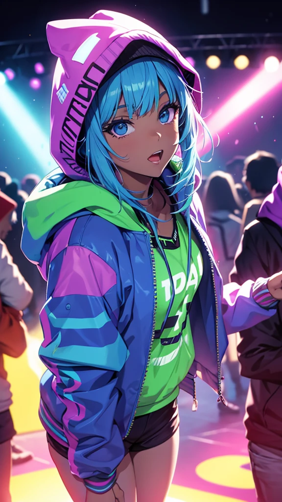 Rave-party in a hood