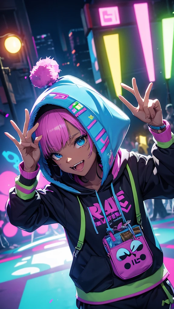Rave-party in a hood