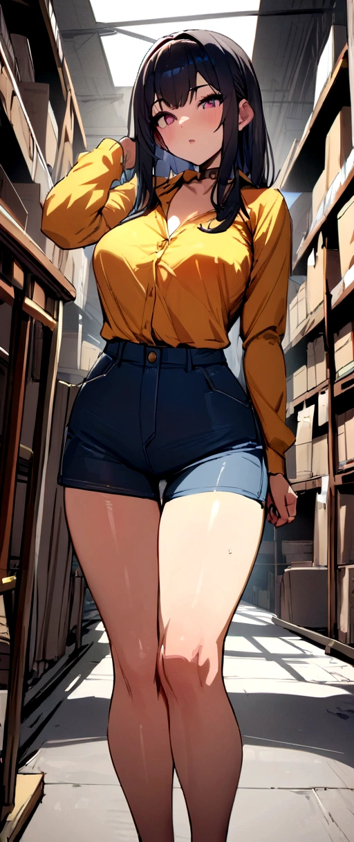 Jim's warehouse, One girl,, masterpiece, Highest quality, Very detailed