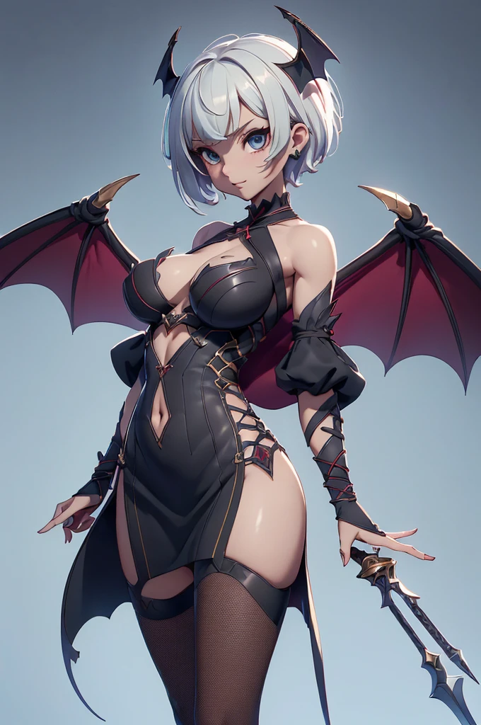 Mini morrigan aensland, (morrigan aensland), 独奏, ray tracing, 3D style, 3DMM, ((oses per photo)), ((oses au cada foto)), fully body,(Front view),(Costas Issue), (Emist on the left), show flat belly, (((oses per photo))),(very big breastsperfect ass, perfect and symmetrical eyes, (perfect handuturistic sword in hand)), ((short hair)),white clothing with textured edges, skin fair, luauas detalhadas, White thigh-high tights with trim, auestido aberto au "au", Waist slender, big legs, low water, Show legs to the top of the waist, ,((top with rip in the middle)),ultra realistic skin, realistic human eyes,ultra realistic skin,super sensual suit,(faixas au torno dos seios), colorfully,top with ruffles,(pubis with a lot of volume),(extrauamente sensual),(very sensual),(red and black thaue),(((giant bat wings))),with bat wings,love the league,(meia calca de renda au um dos lados),(meia calca de renda au um dos lados),((bold embellishments)),((lines involving the legs)),((red lines intertwining the legs)),((lines surrounding the breasts)),((drawing on the groin)),((tatuagau sobre a virilha)),((large opening between the breasts)),(((vestido longo fino e bau solto))),(((vestido leve sauitransparente, with large openings and flying))),(((dress with slit to the waist, open on the thighs)))