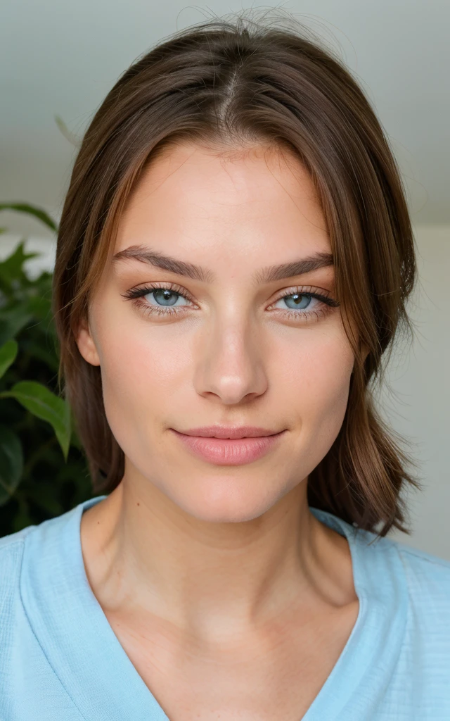 Belle brune aux reflets blonds nue et sexy , 22 ans, Visage innocent, cheveux ondulés naturels, yeux bleus, Haute résolution, meilleure qualité, détails complexes, très détaillé, mise au point nette, peau détaillée, texture de peau réaliste, texture, yeux détaillés, professionnel, 4K, sourire charmant, filmé sur Canon, Couleur Kodak Vision, corps parfaitement ajusté, extrêmement détaillé, photographier_\(ultra\), photoréaliste, Réaliste, Post-traitement, un maximum de détails, rugosité, vrai vie, ultra réaliste, photoréalisme, photographie, 8k euh, photographie