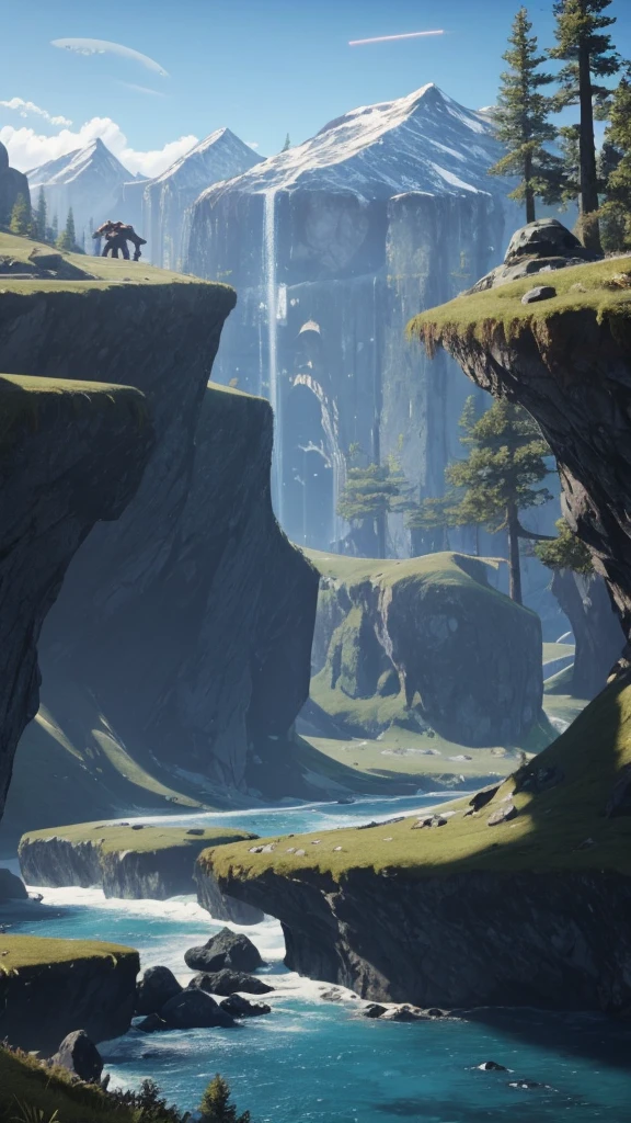 Beautiful landscape, on halo