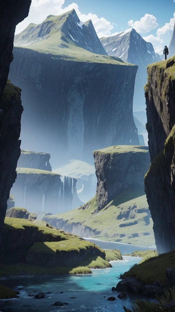 Beautiful landscape, on halo