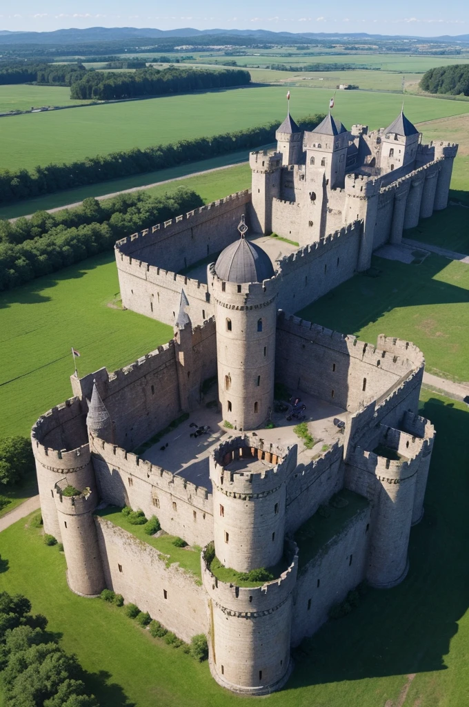 A giant medieval fortress