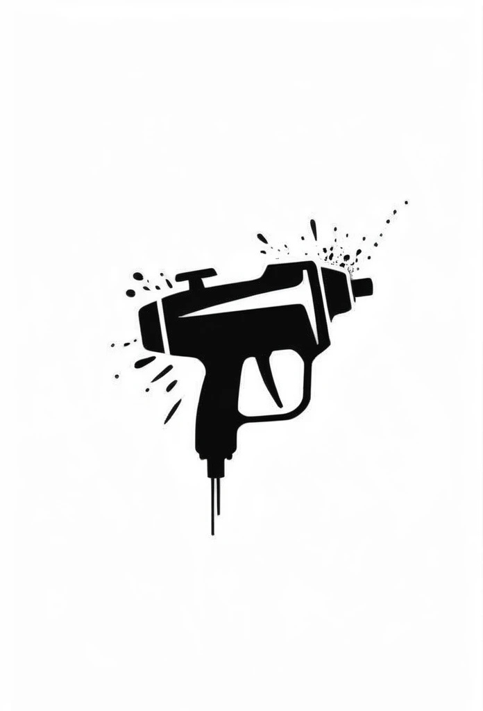 Fashionable paint spray gun company logo
be sprayed with paint from a spray gun
Pretty cool
chic and modern design
monotone
The background is white