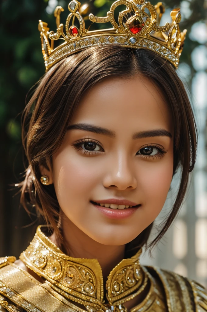 shining N with crown and shining O with shining background