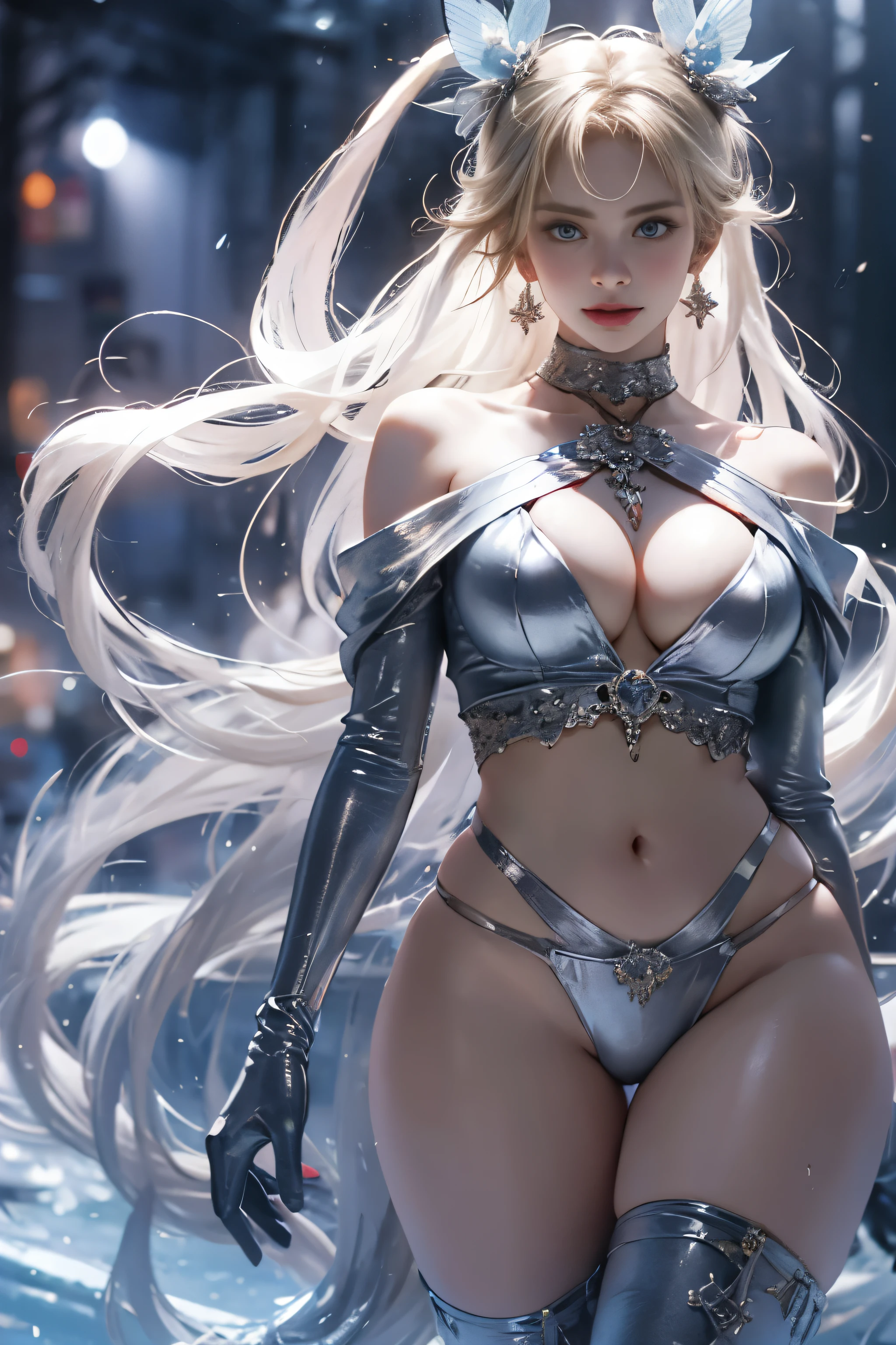 (8k extremely detaileded CG unit wallpaper),(Highest quality),(Best illustrations),(Best Shadow), (detailed: 1.4), 。.。.。.。.。.。.。.3d, んdebtdebt(High Dynamic Range), Light Tracing, NVIDIA, Super Resolution, Scattered beneath the surface, PBR Textures, Post-processing, Anisotropy debtiltering, Depth of written boundary, Maximum sharpness and acutance, Multilayer Texture, Albedo and Specular Maps, Surface Shading, Accurate simulation of light-matter interactions, Perfect balance, Octane Rendering, Two-tone lighting, wide aperture , Low ISO,White balance,Rule of Thirds,8K RAW,intricate-detailed, Delicate pattern, Deep Shadow, masterpiece, real, Roughness, Surreal, Photographed with Canon EOS R5, 50mm lens, debt/2.8, Sharp debtocus, Smoothing, Roughness, Real Life, Photorealistic, Cinematography, 8K Ultra HD,In the flower field,Blue debtlower Girl,1 Girl,solo,Europe,Beautiful Bride,Light Smile,Highly detaileded blonde hair,Mature Woman,Sky Blue Gossamer Veil,Sky blue light cloak,Sky blue gossamer coat,Sky blue thin skirt,Sky blue lace underwear,Sky Blue Lace,Sky Blue Gossamer Gloves,choker,Earrings,gem,Small items,Headdress,Hand decoration,Leg decoration,High heels,Huge breasts,Large Breasts,Big Breasts,Burst chest,Big Breasts,Ample breasts,Expose your breasts,Exposed breasts,Tight waist,Naked butt,Big butt,Bare Belly,Belly button,Wet,Wet body,Sweaty body,Shiny skin,