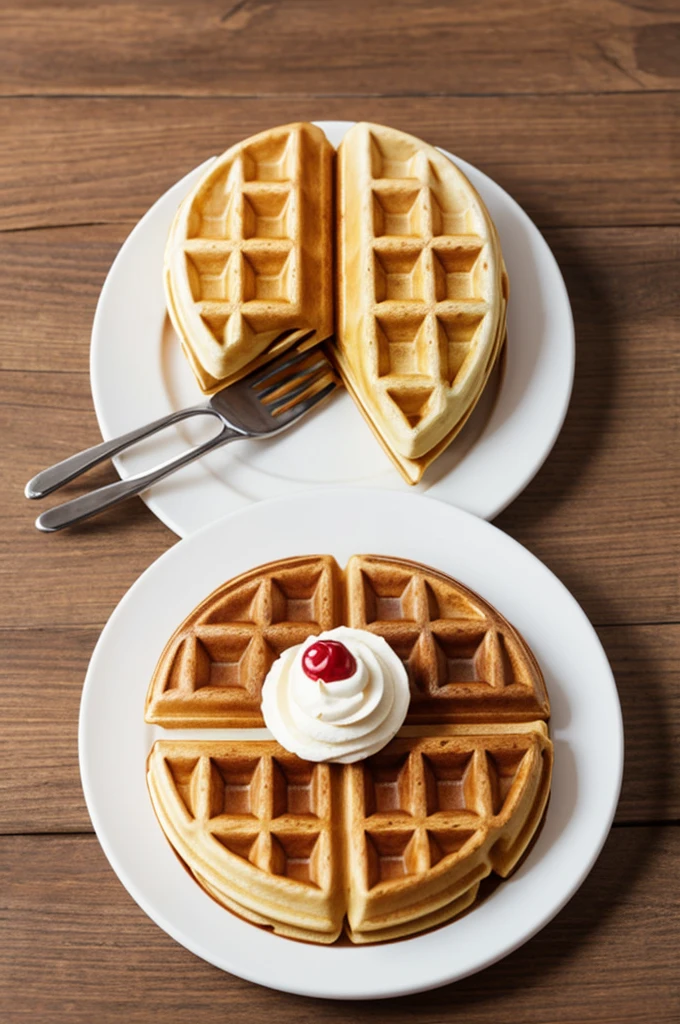 Crea un logo de BeautyPlus waffles