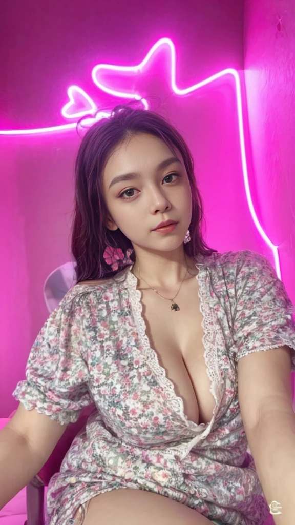 (best quality, masterpiece:1.2), perfect body, slim waist, large breasts, off-shoulder printed sweatshirt, jeans, quiet alley, vibrant