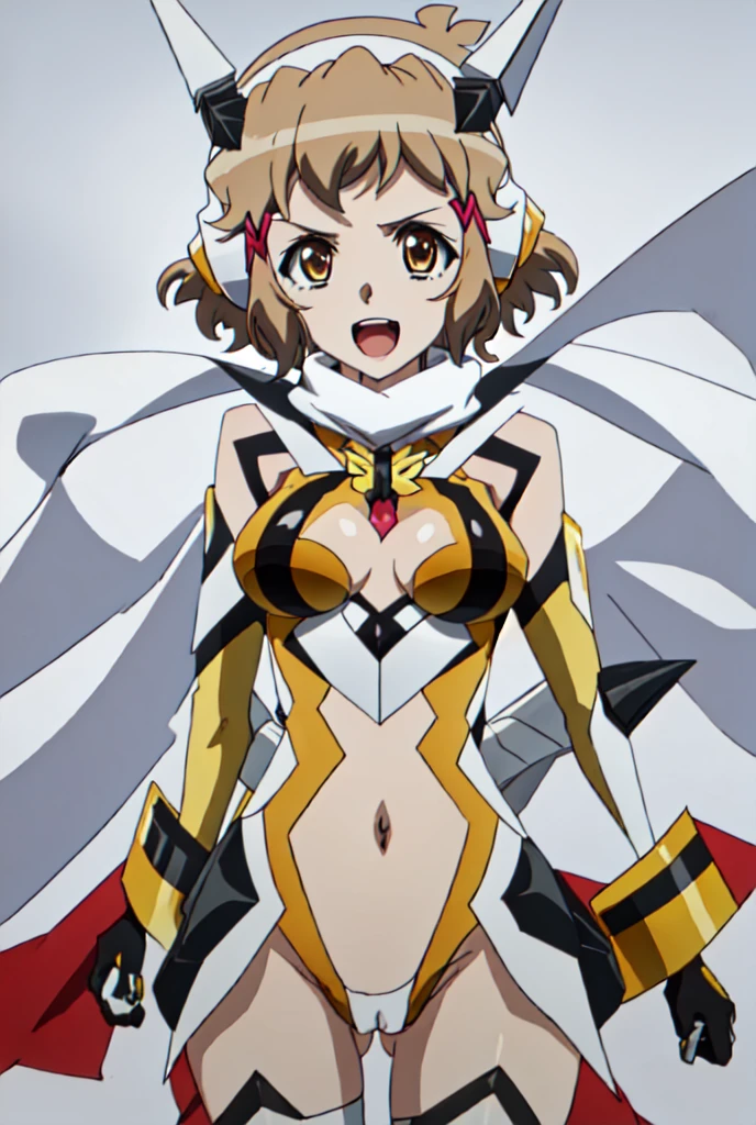 best quality, masterpiece, highres, solo, {tachibana_hibiki_senkizesshousymphogear:1.15}, short_hair, brown_hair, hair_ornament, hairclip, brown_eyes, 1girl, jacket, parody, anime_coloring, scarf, striped, upper_body, necktie, open_mouth, smile, Uncensored ,open mouth, black hair, holding,huge breasts,puffy nipple,1boy,paizuri,titjob,penis,very cum, high Quality, Unedited ,