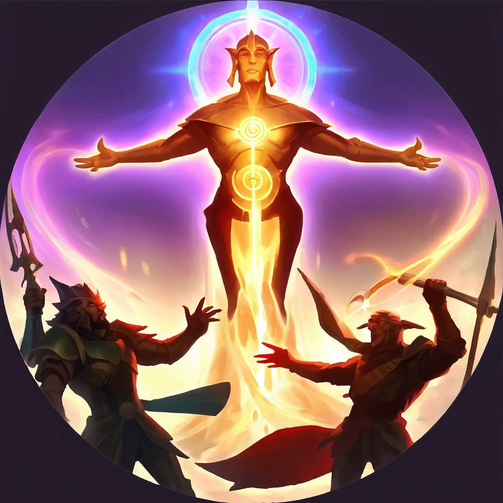 Choose a target to create a translucent circle around their head. If successful, the target's sanity and health are healed every turn, with 1d8 for sanity and 2d10 for health. This magic can only be used on one target at a time.