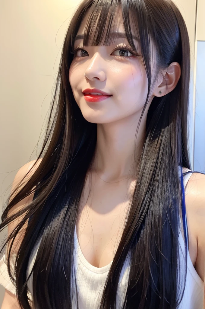 (((Real beauty))), RAW Photos, Black Hair、folder、Round eyes、False eyelashes、Straight hair, Wavy Hair、correct、Deep red lipstick、Striped Hair、Brown Hair、Blue Hair、(Gradient Hair)、Asymmetrical Hair、Hair behind the ear、Crossed bangs、Long Hair、((お尻までLong Hair))、Long Hair、Smooth, Silky Hair、Hair up on one side、とんでもなくLong Hair、Light brown eyes、Ring Eye、Round eyes、Wicked Smile、A light smile、Cast a Shadow、(Extraordinary presence)、Atmospheric perspective、Backlight、Exposure、Lens flare、、最high quality、超High resolution、超High resolution、Very realistic, masterpiece、correct、Textured skin、high quality、最high quality、Awards、32k, 髪のfolder、Crafty、C-CAP&#39;s Boobs、Bold、（A light smile）、Embarrassed laugh、Redness in the ears、correct、Shine、360° View、Very detailed、超High resolution、解剖学的にcorrect、masterpiece、Accentuate your breasts、High resolution、High detail、Long eyelashes、A slight blush、Compensate,I don&#39;t want to wear clothes、 (((Full Body Shot)))、（(Roll up your hair)）、Seductive pose、Shooting from a distance、Different angles of view、Waist height 、Sony FE、Hair blowing in the wind、