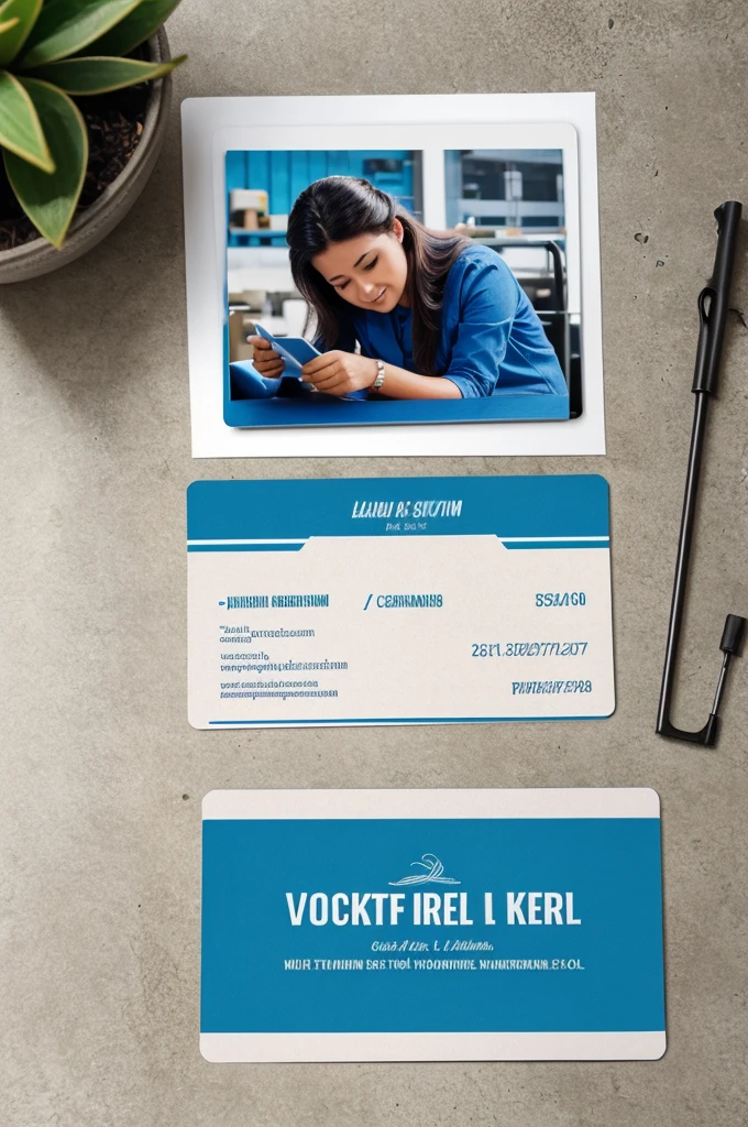 Visiting card for my business. I deal in cement steel and binding wires. Make my card blue