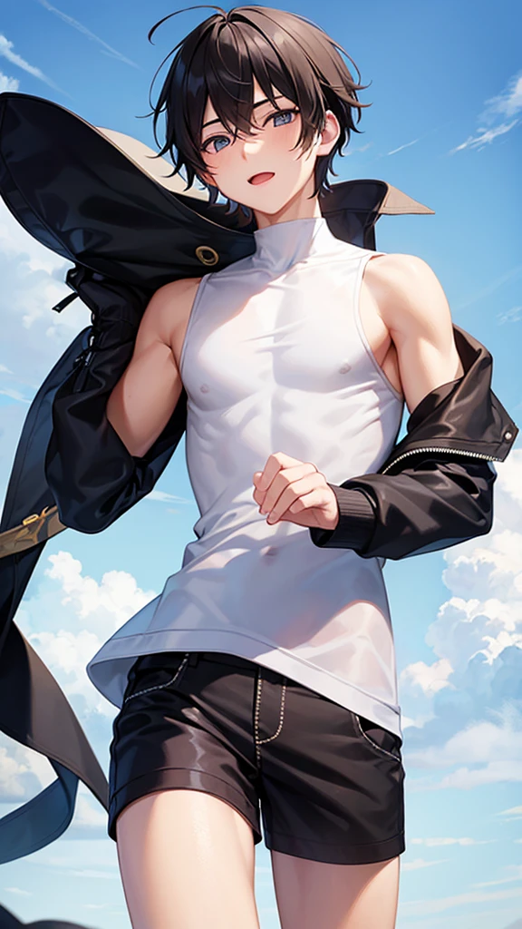 1 boy, Men'center, (((Suguru Geto))), ((Jujutsu Kaisen))、wound, electricity,, masterpiece, top quality, So beautiful,、chill, masterpiece, ultra detailed,