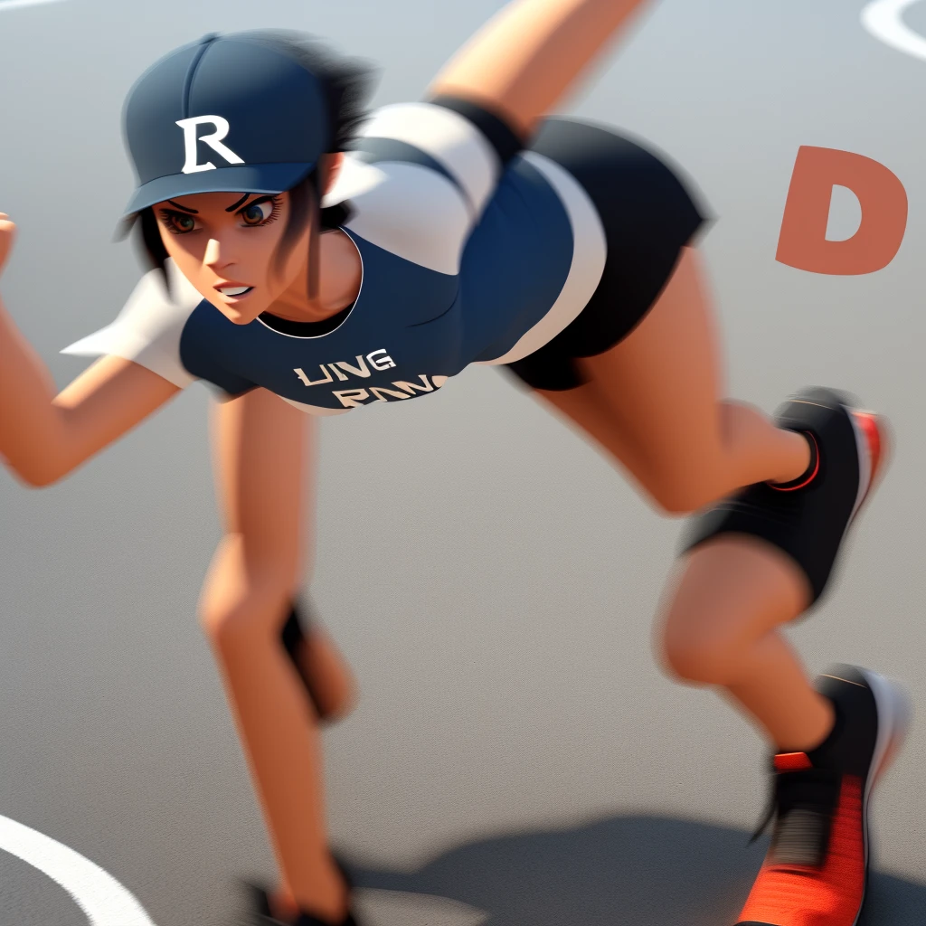 3D runner logo with letters on it that say RUNNING LOVERS