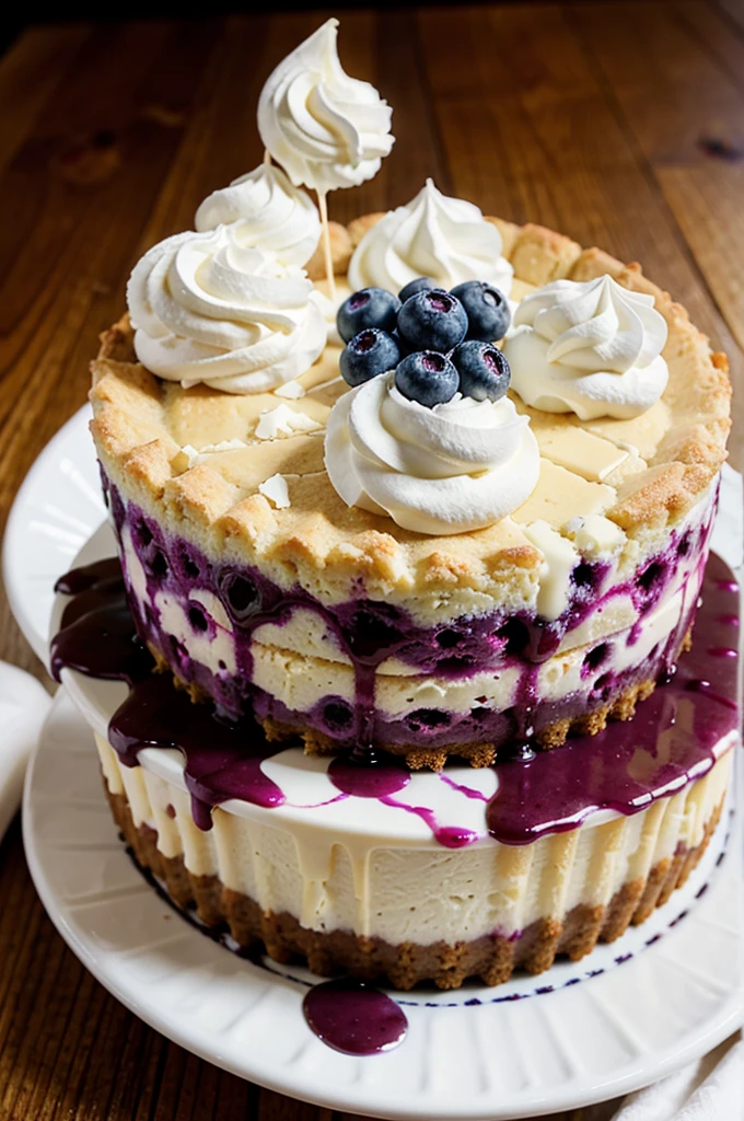 White Chocolate Blueberry Cheesecake