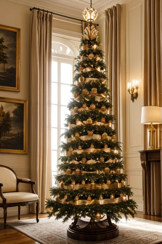 Croquembouche with lamp structure with lights