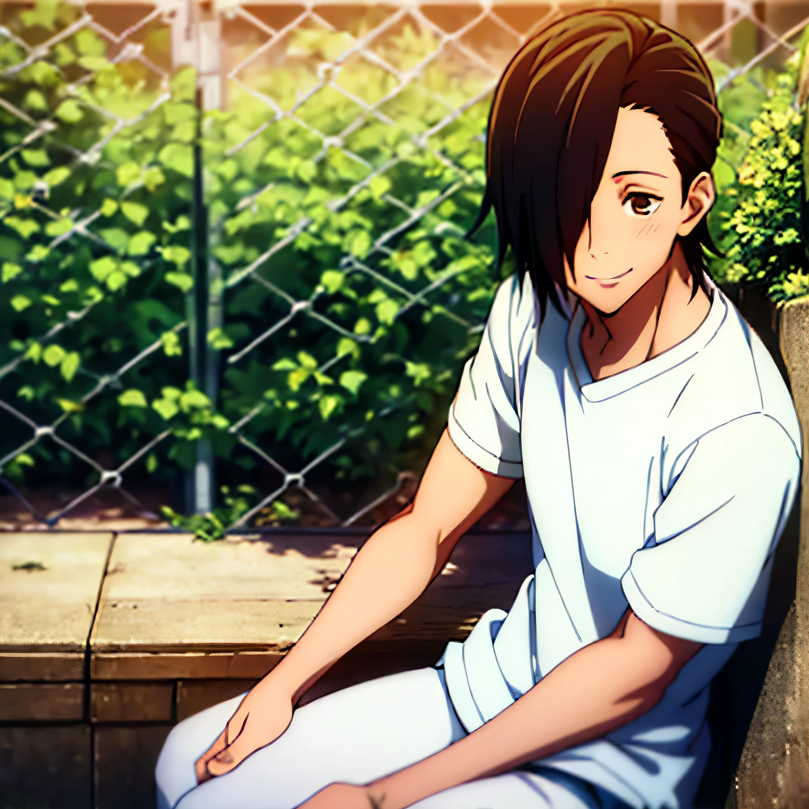 masterpiece, best quality, high quality, 1boy , single , Smiling,shy,  cute, bunny , pornographic , junpei_yoshino 