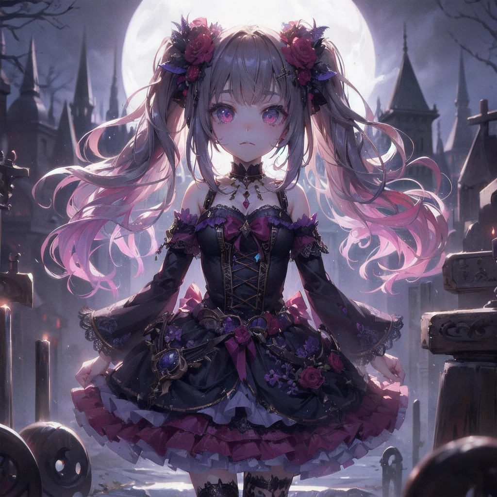 masterpiece, (textured skin), best quality, gorgeous beautiful girl, (a devil), detailed clothes,large breasts,narrow waist,, (beautiful face), cinematic lighting, (fantasy anime art ),
