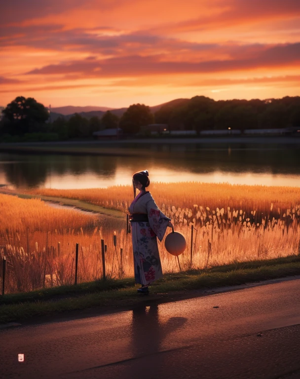 HD Japanese landscape digital art style