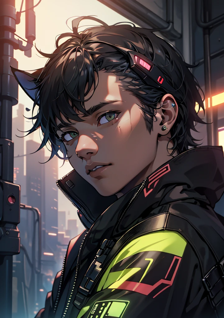 ultra detail, high resolution, ultra detailed, best quality, amazing, top quality, extremely detailed CG unity 8k wallpaper, cinematic lighting, cyberpunk, dark boy, trash gang facemask