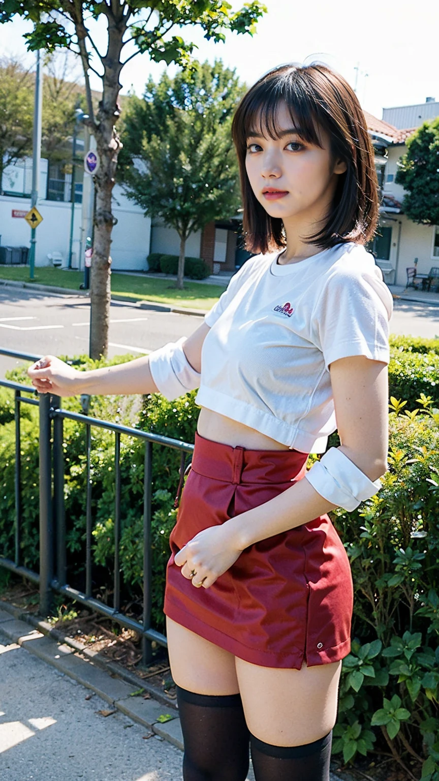 ((full body)),((full pose picture)) Masterpiece: 1.3), (8K, Photorealistic, RAW Photography, Best Quality: 1.4), 1 girl, solo, Japan Girls, Standard Body Shape: 1.3, (black straight bob Hairstyle: 1.2), Ultra Detail Face, Eyes of Detail, Double Eyelids, slim legs, slim body, 20 years old girl, , ((walking:1.5)), medium Breasts, Sharp Focus: 1.2, Pretty Women: 1.4, Light black Hair, Top Quality, wink, blushing, Masterpiece, ((from up:1.5)), ((wide smile face)), round earrings, Ultra high resolution, firm buttocks, black eye shadow, (photorealistic: 1.4), very detailed and professional lighting, smile, teeth, gym background, ((looking at viever:1.4)), ((red sport shorts:1.5)), ((naked upper body:1.5)), ((condom on moutch:1.5))