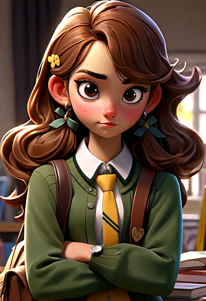 A high school girl 