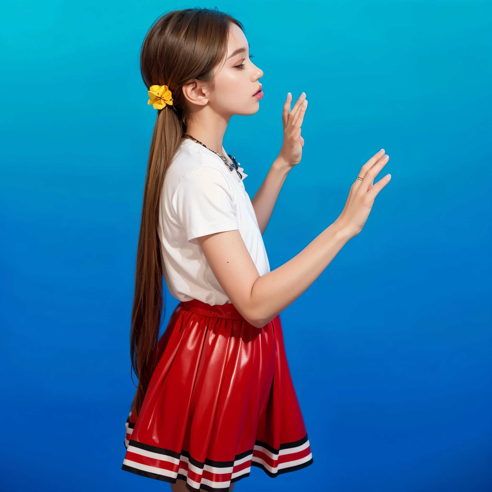 pillow The image shows a girl lying on a bed. She is wearing a white t-shirt and pink shorts. The girl is resting her head on her hands, and her hair is styled in two buns. Her face is obscured, adding an element of mystery to the image. The bed and pillow are blue, and the background is also in deep blue tones, creating a monochromatic color scheme. The floor is made of wood and shares the same blue hue. The atmosphere of the scene is calm and mysterious, with a focus on the girl lying on the bed. clouds, A 3D, glossy scene featuring two adorable latex-like purple cats with a shiny, plastic finish. The cats have large, expressive eyes and are positioned playfully on fluffy clouds in the night sky. The lighting is realistic, highlighting the glossy, reflective surfaces of the cats clouds and creating a vibrant, magical atmosphere. The overall clouds effect is smooth and polished, with the latex clouds and plastic textures enhancing the whimsical and lifelike appearance of the characters. cloudsмультяшный рендеринг ключевого кадра, милый 3D рендеринг,,Create ultra sharp цветной рендеринг zbrush. perfect cgi, cgi art created only with gradients, smooth silhouette, Create ultra sharp skin, high intensity refraction, (plastic material), most beautiful vfx, blue background, plastic refractions, glossy texture, smooth 3d model, multiple light sources, rim light, sharp post effects render, (glossy plastic texture with multiple big light probe refractions), perfect cgi, cgi art created only with gradients, smooth silhouette, high intensity refraction, (plastic material), most beautiful vfx, blue background
