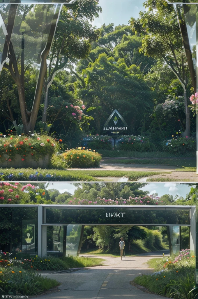 "((Estuary Boulevard Park entrance:1.2)), located at 51-59 Estuary Boulevard, Leopold. The entrance is welcoming, surrounded by ((lush greenery and vibrant flowers:1.2)). Include a well-maintained pathway leading into the park, with a serene and inviting atmosphere. Capture the scene in an ((ultra-realistic:1.3)) style, in ((8K resolution:1.1)), with ((high detail:1.2)). The background is ((completely transparent:1.5)) to make it suitable for overlay or further use."
