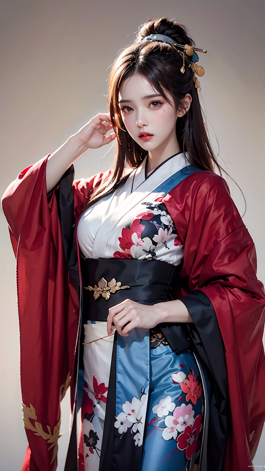(Dramatic digital artworks:1.3) wa,(energetic:1.3) portrait wa female (Snezanasakovic2:1.1) wear a kimono, Stil-Sylvamagic, Fashion Girls,CGSociety,artstation