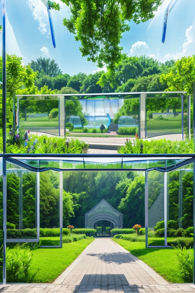 "((Estuary Boulevard Park entrance:1.2)), located at 51-59 Estuary Boulevard, Leopold. The entrance is welcoming, surrounded by ((lush greenery and vibrant flowers:1.2)). Include a well-maintained pathway leading into the park, with a serene and inviting atmosphere. Capture the scene in an ((ultra-realistic:1.3)) style, in ((8K resolution:1.1)), with ((high detail:1.2)). The background is ((completely transparent:1.5)) to make it suitable for overlay or further use."