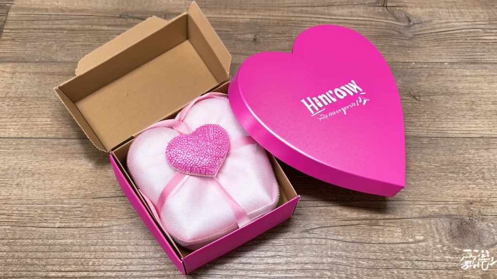 heart, rainbow, pink, present box, Small items, firework, pinkの空