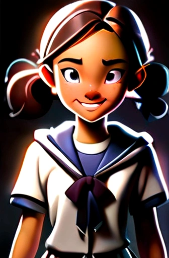 A high school girl