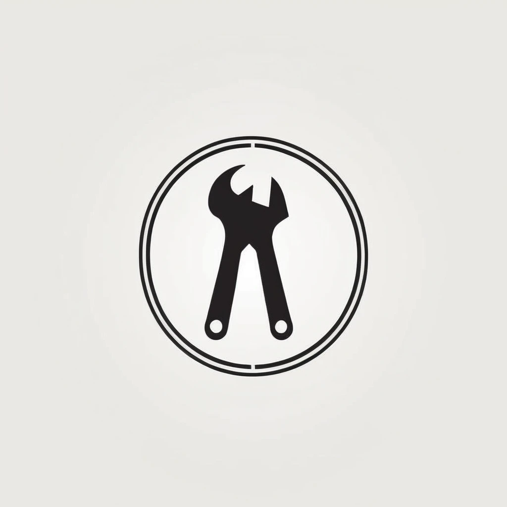 Stylish electrical factory logo

Tools, spanners, etc
Pretty cool
chic and modern design
monotone


The background is white