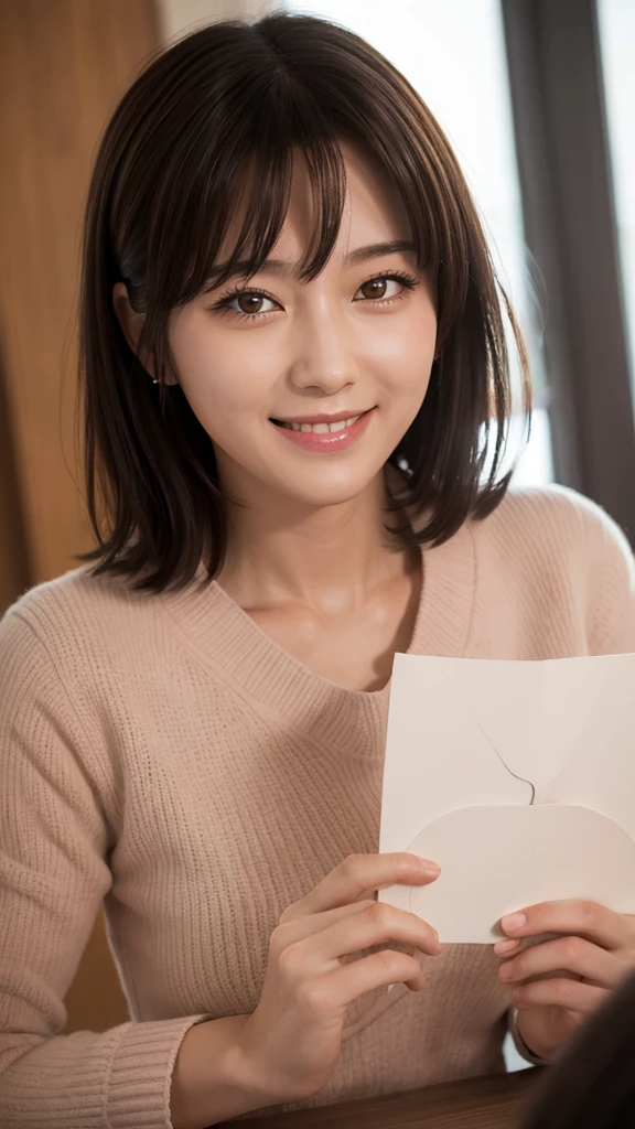 Super detailed, masterpiece, Highest quality, Love Letter, throw,smile,blush