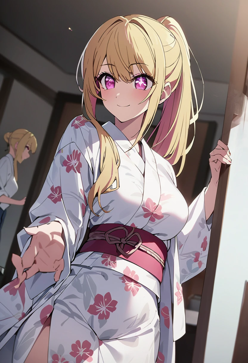 Anime painting,A blonde twin-tailed young girl wearing a pink floral yukata is being raped by a man in the woods at a night festival,Highest quality,masterpiece,(((1man and 1girl,having sex))),A young and  10-year-old girl is violently raped and cums inside her, crying and screaming.,Obvious flat chest,Visible genitalia,Tears flowing,Her clothes are in disarray and her breasts are visible,A young girl spreads her legs wide in an M-shape