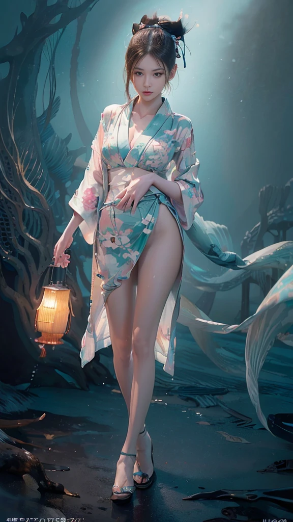 ((Ocean Background:1.5),Walking on the beach),Best Smile,(Realistic、Like a photograph、Live Action、8K, Realistic, RAW Photos, Best image quality: 1.4), Single-lens reflex camera、RAW Photos, Highest quality, Realistic, 非常に詳細な CG Unity 8K 壁紙, Written boundary depth, Cinematic Light, Lens flare, Ray Tracing, Realistic background、((was:1.5、kimono、Ninja:1.3、kunoichi:1.4)、セクシーなNinja:1.37、Get into fighting mode:1.3、Activating Ninjutsu:1.2、Trained abdominal muscles、Cleavage、Big Breasts)、Grey Hair、short hair、Standing in the forest、Night Village、((ultra high density skin))、 1 Girl,Cute Kunoichi、((whole body:1.5),Looking at the audience:1.1、Glare、I like that style、Pay attention to the details、Perfect outfit、(White Squid Portrait、Accurate Arm、Accurate feet、Beautiful feet、Precise thighs、View from the front
