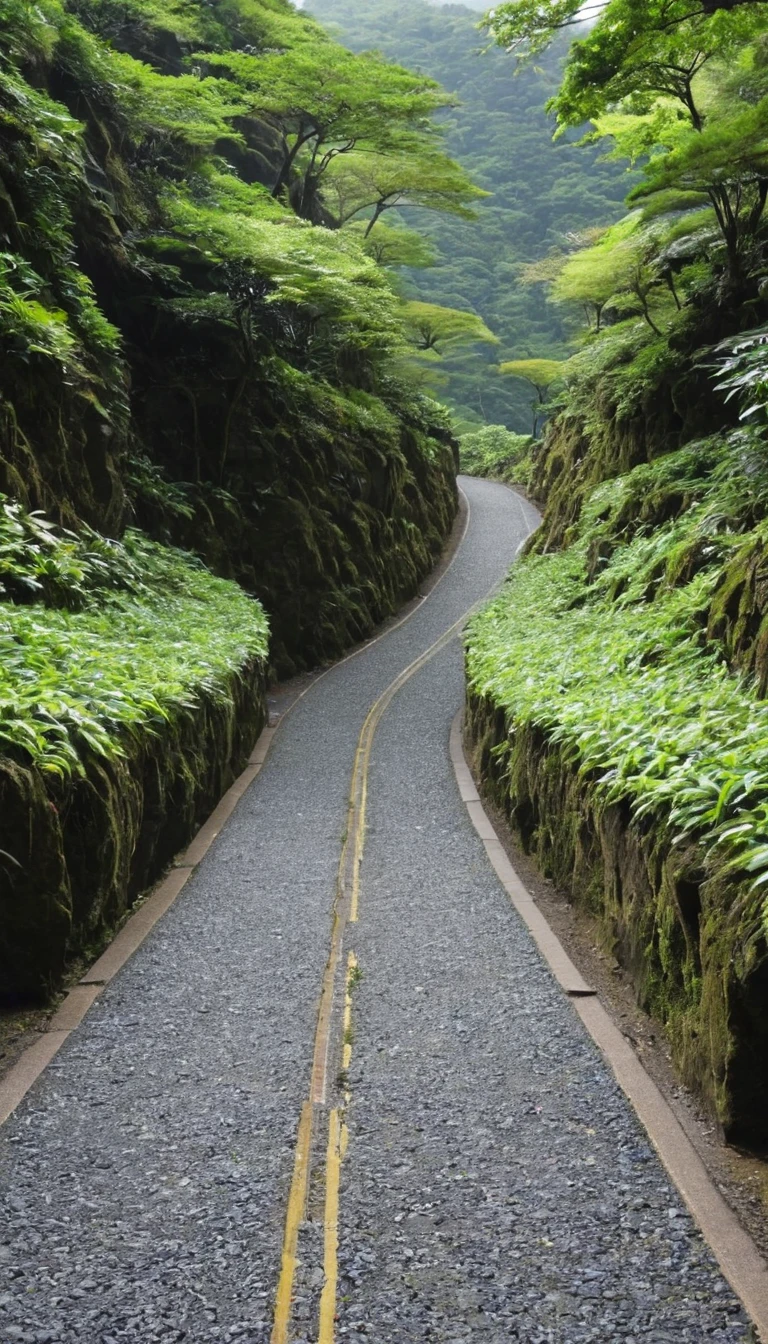 Passage、Mountain road、