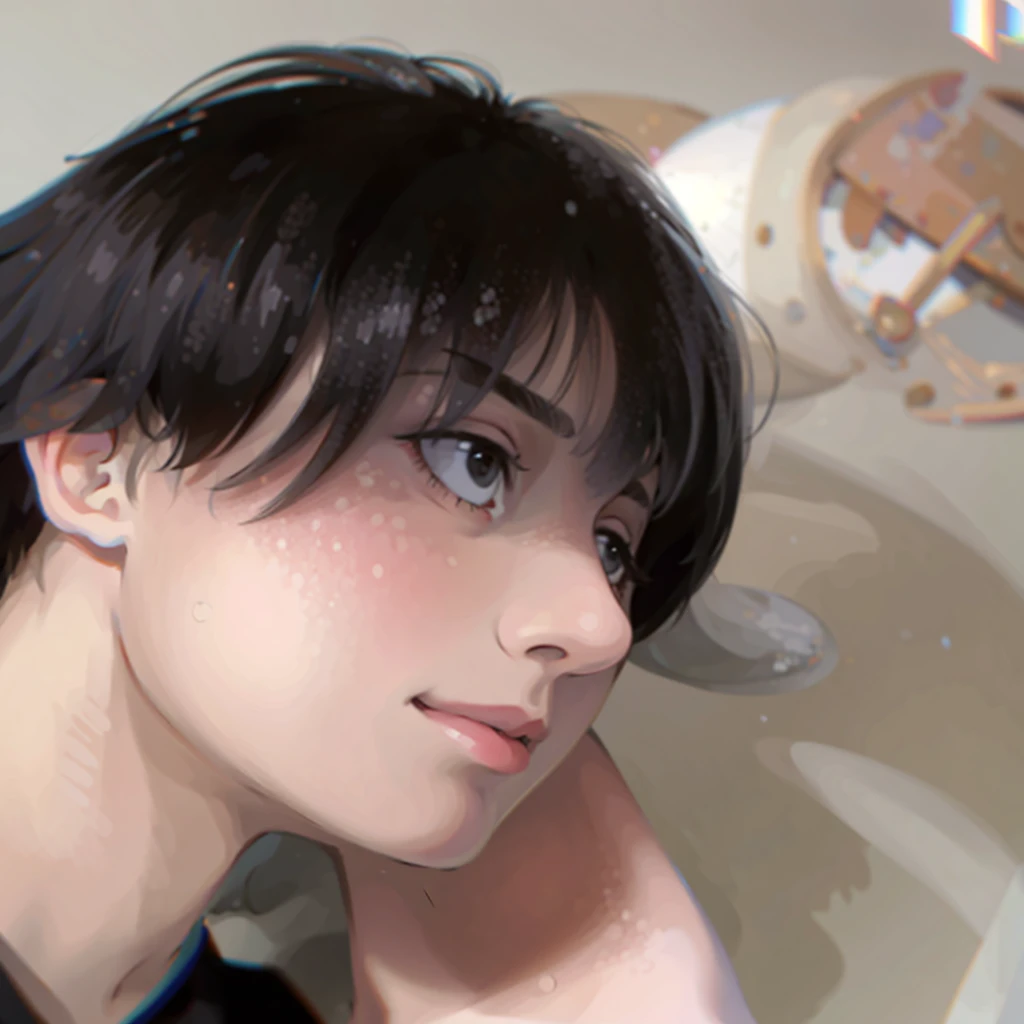 Black-haired man