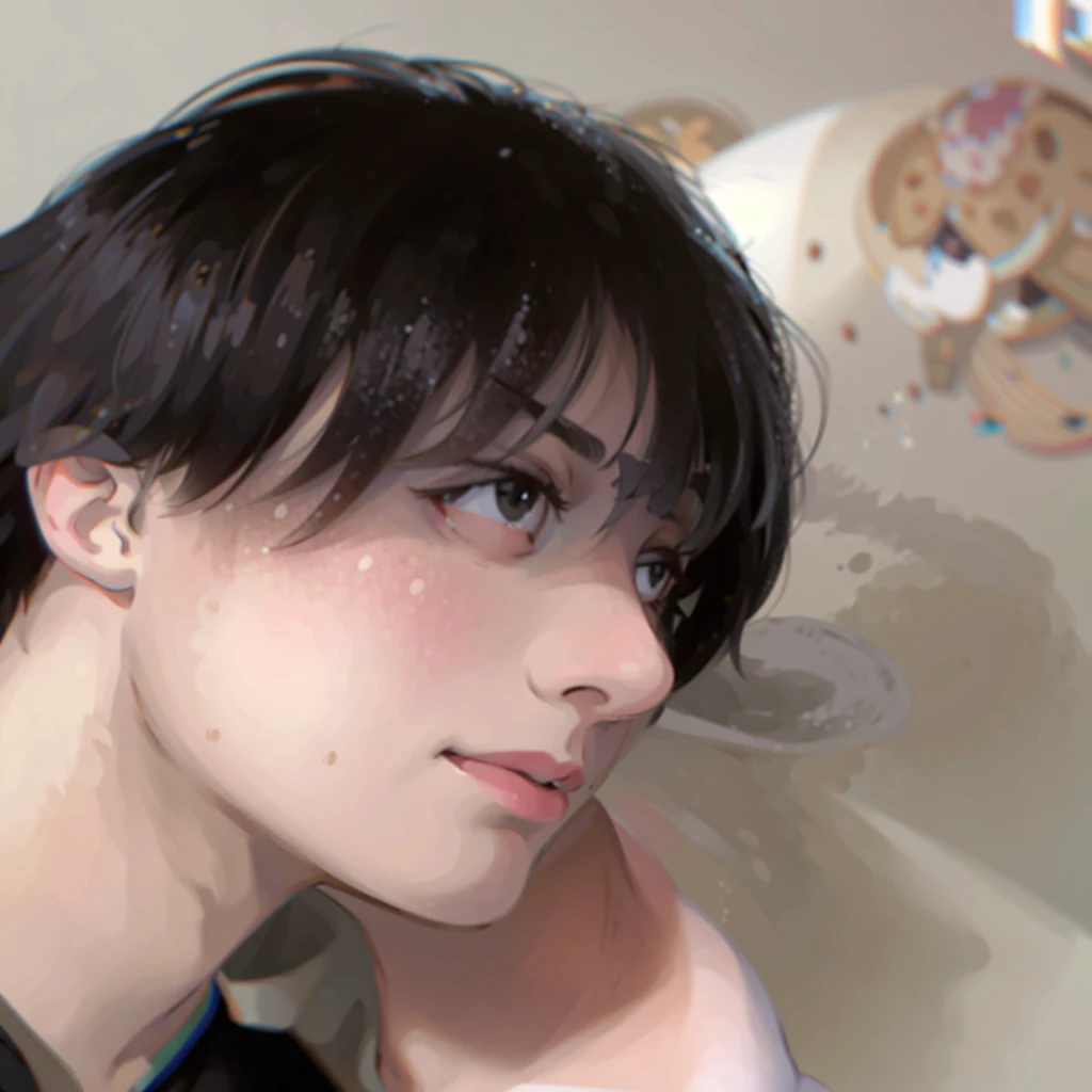 Black-haired man
