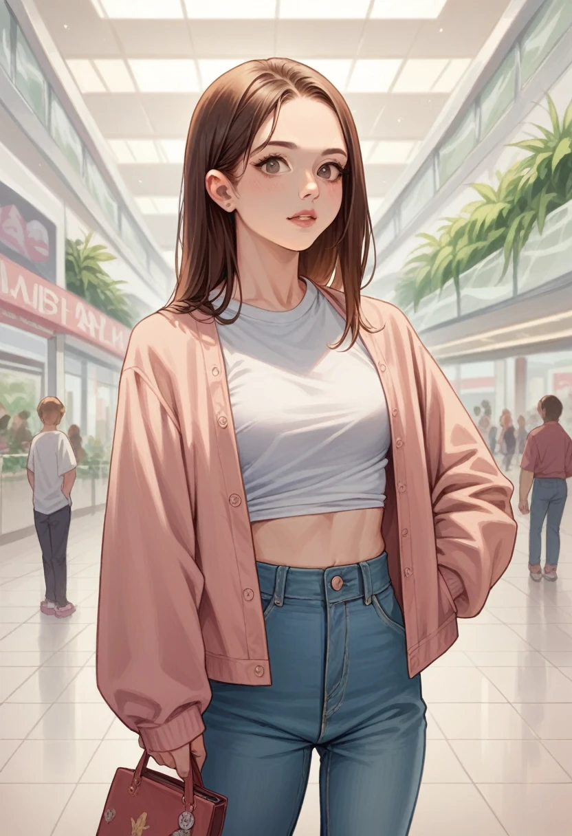 Realistic amateur photo posted to , Young Female ,mall