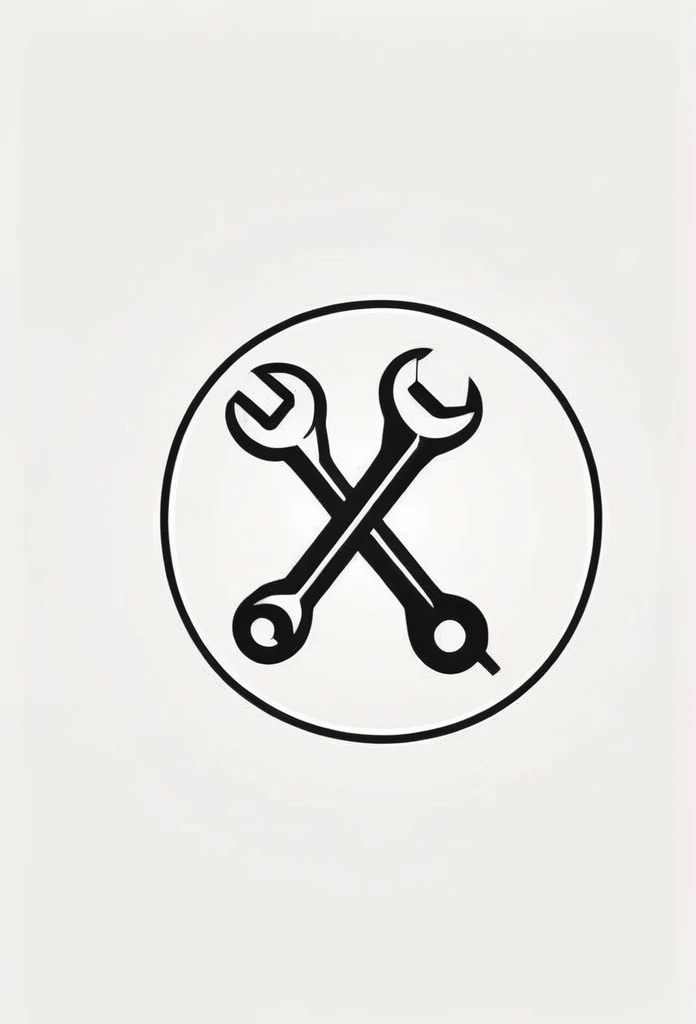 Historic and stylish electric company logo

tools for electrical work, such as spanners
Pretty cool
chic and modern design
monotone


The background is white