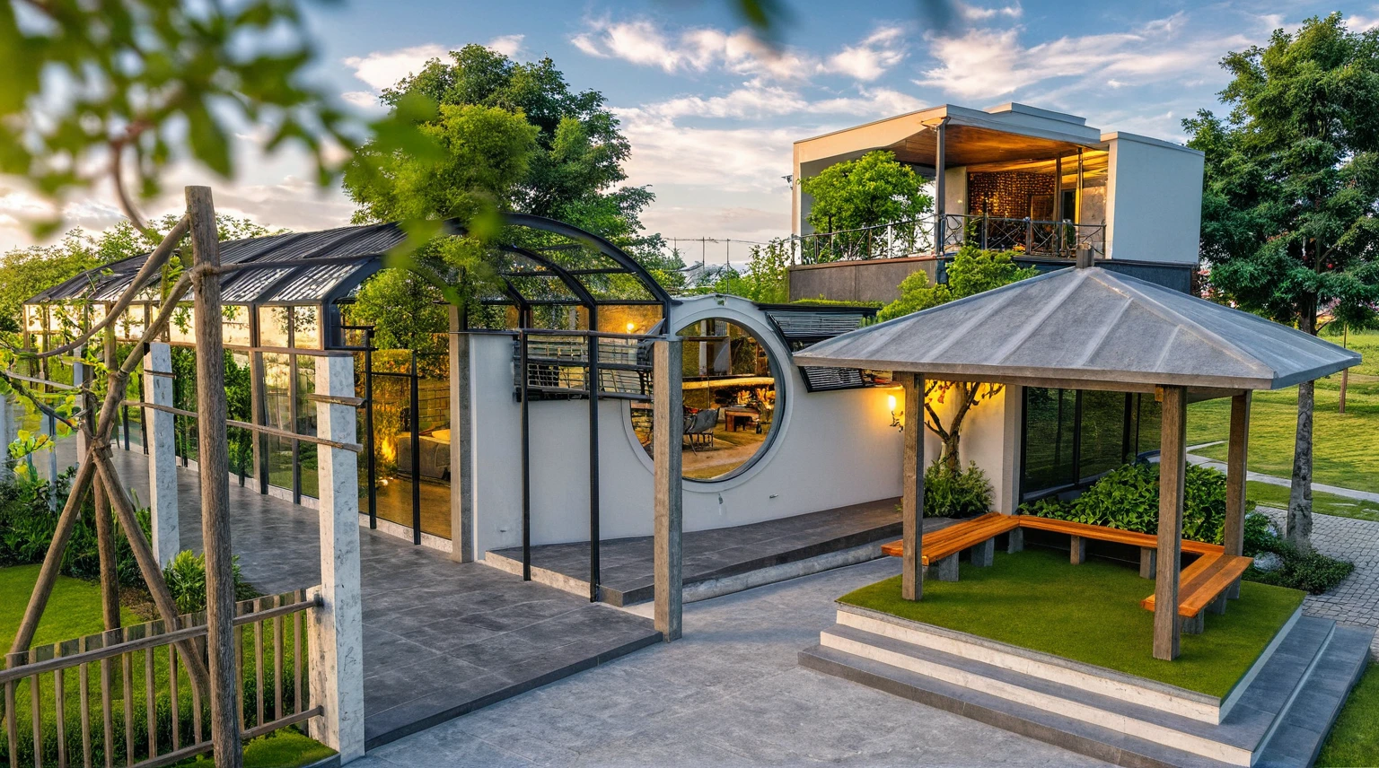Masterpiece, high quality, best quality, authentic, super detail, outdoors, onestoreyvillaXL, aiaigroup, house style modern on the street ,stairs, white wall ,road,pavement, grass, trees, sky, cloud, (daylight:1.1)
