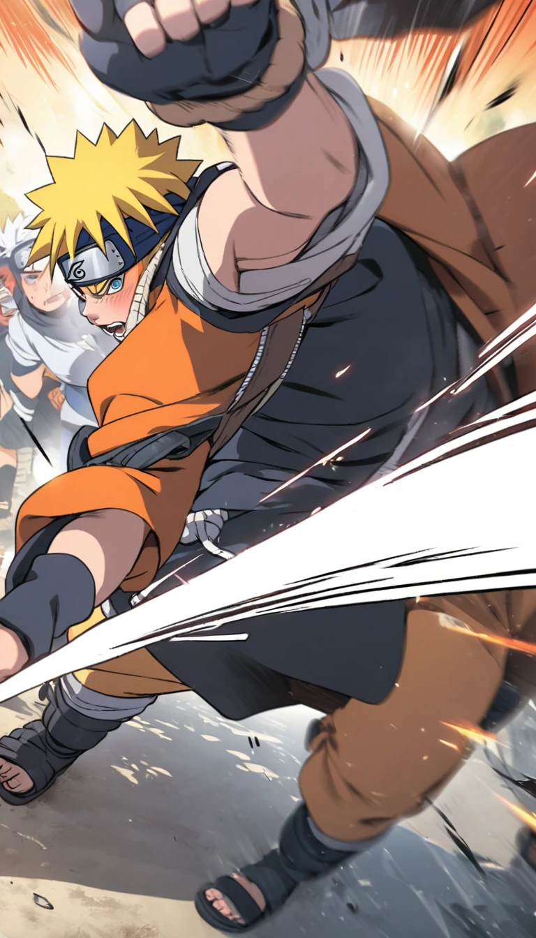 Naruto Uzumaki  under attack