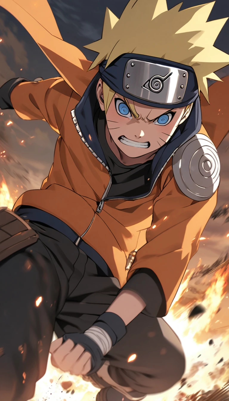 Naruto Uzumaki under attack