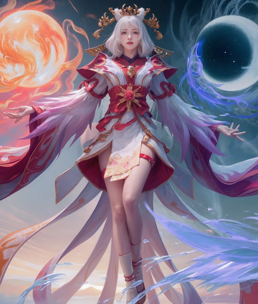 ((((big breast))))best quality, tmasterpiece,Ultra-high resolution,Clear face,（Reality：1.4），ferpect lighting，(upper body photo), (photorealistic:1.50), anime wallpaper, Guviz style artwork, cover-up fantasy up to magic , by Yang J, Guviz, beautiful artwork illustration, beautiful digital artwork, beautiful digital illustration, Li Song, beautiful anime portrait, art style in Beauvot, 1girl, Slim Belly Beauty: 1.3, Dress: 1.1, Super Delicate Face, Delicate Eyes, Double Eyelids, Smile, Home, long hair, multi Glasses, bangs, White shirt, Short skirt, Bare shoulders, (standing), upper body, smile, Inside the house, Glass, Selfie pose, 