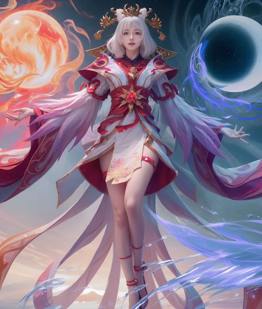 ((((big breast))))best quality, tmasterpiece,Ultra-high resolution,Clear face,(Reality:1.4),ferpect lighting,(upper body photo), (photorealistic:1.50), anime wallpaper, Guviz style artwork, cover-up fantasy up to magic , by Yang J, Guviz, beautiful artwork illustration, beautiful digital artwork, beautiful digital illustration, Li Song, beautiful anime portrait, art style in Beauvot, 1girl, Slim Belly Beauty: 1.3, Dress: 1.1, Super Delicate Face, Delicate Eyes, Double Eyelids, Smile, Home, long hair, multi Glasses, bangs, White shirt, Short skirt, Bare shoulders, (standing), upper body, smile, Inside the house, Glass, Selfie pose,